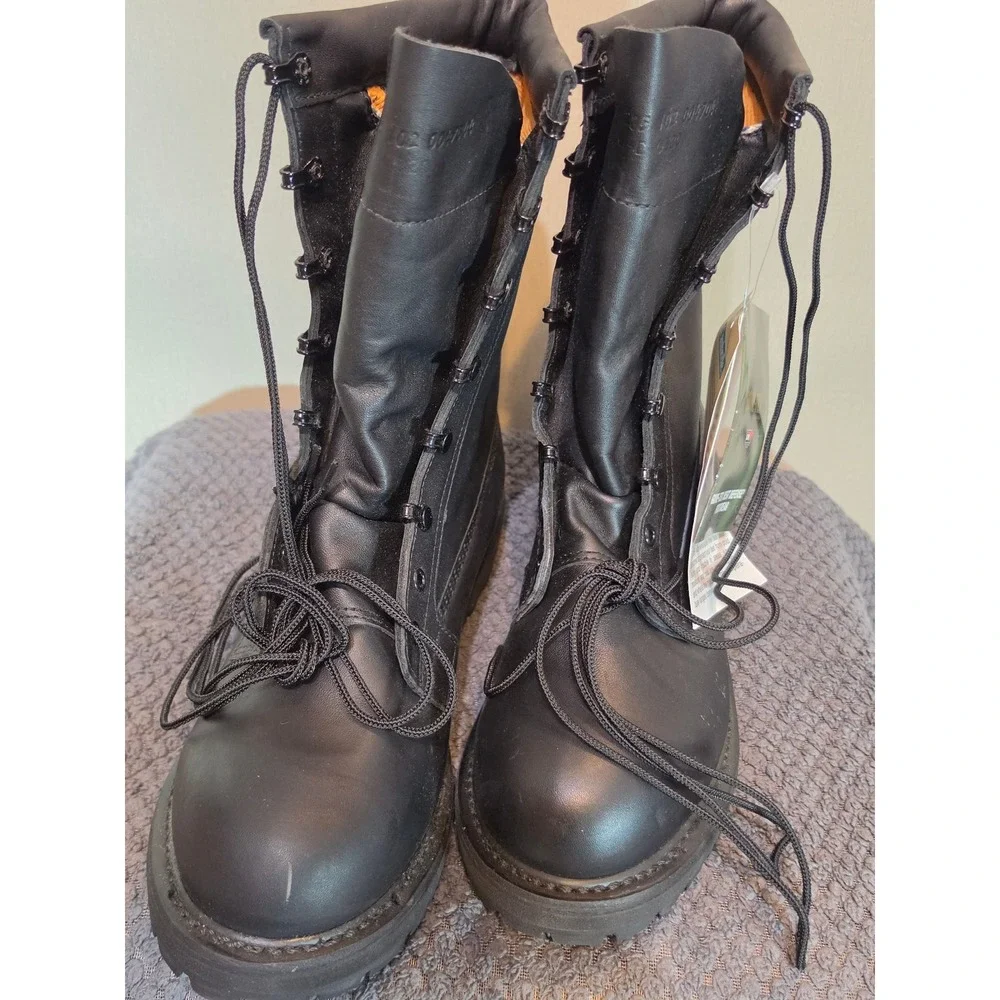 Belleville ICWB Gore-Tex Combat Boots Mens 10.5 R Black Leather Vibram Liners